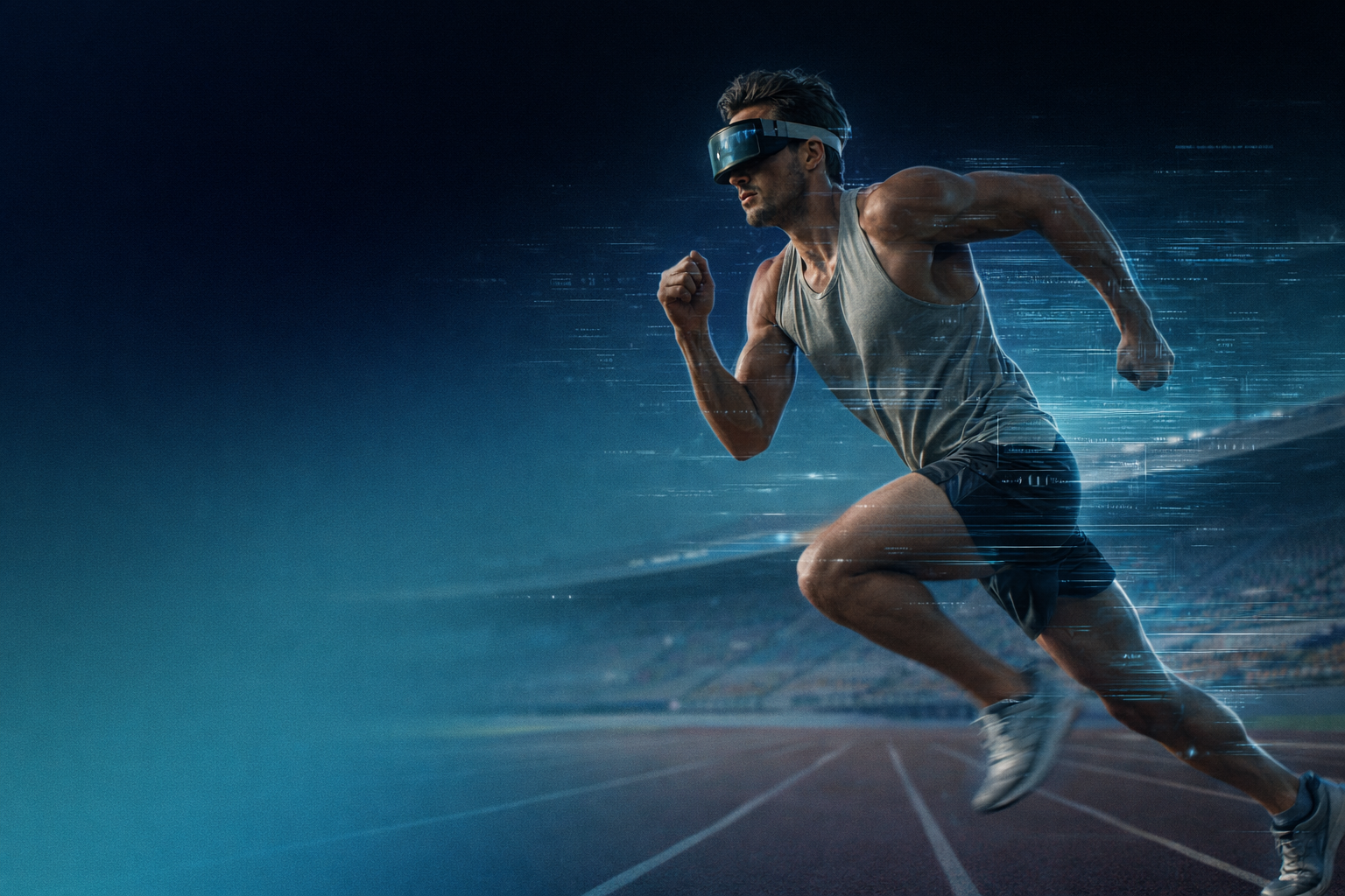 Soccer field and players